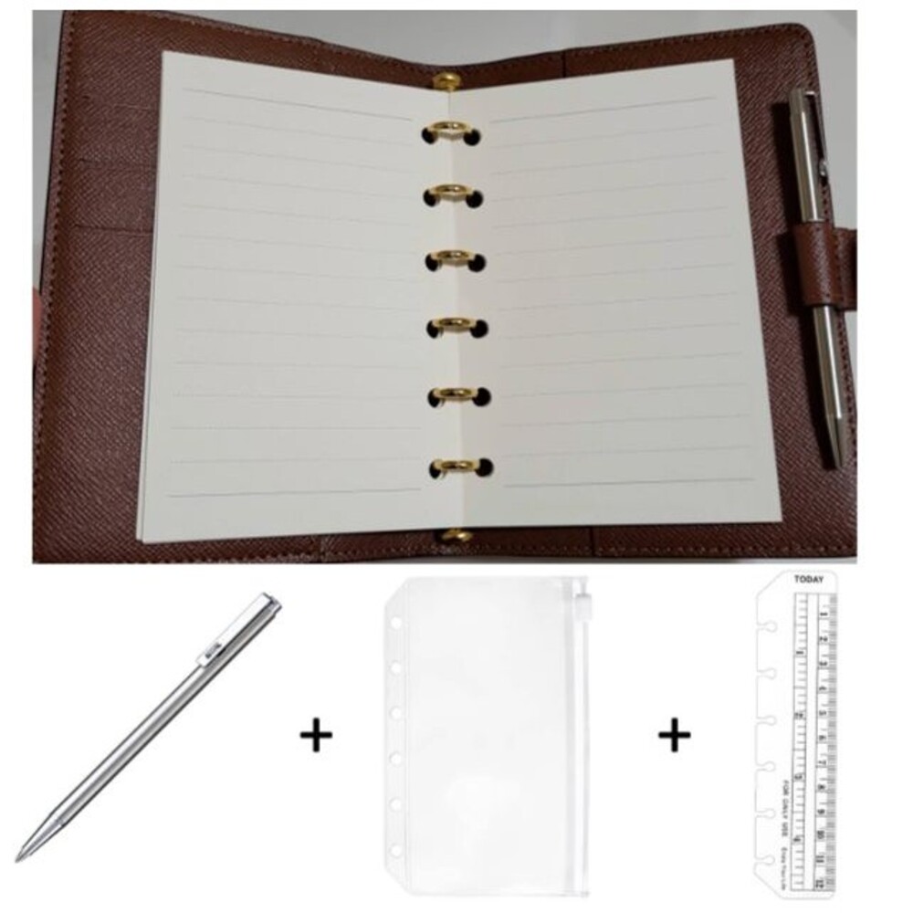 fits Louis Vuitton PM Small LV Agenda: 180 Page Refill Paper +Pouch + In…